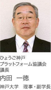 ひょうご神戸プラットフォーム協議会議長　内田  一徳（神戸大学　理事・副学長）