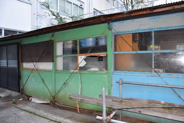 老朽化が進んだ課外活動団体関連施設